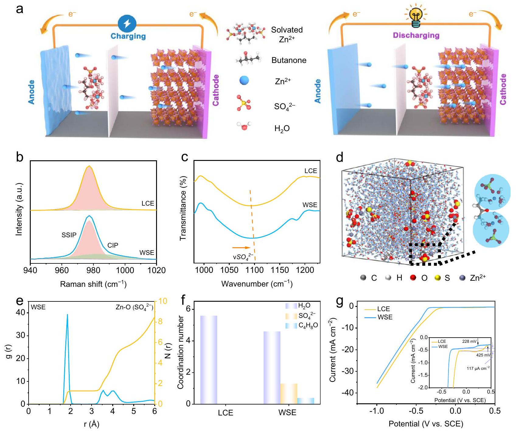 إلكتروليت ذو قدرة ضعيفة على الحل في البطاريات القابلة لإعادة الشحن من أيونات الزنك المائية العملية A weakly solvating electrolyte towards practical rechargeable aqueous zinc-ion batteries
