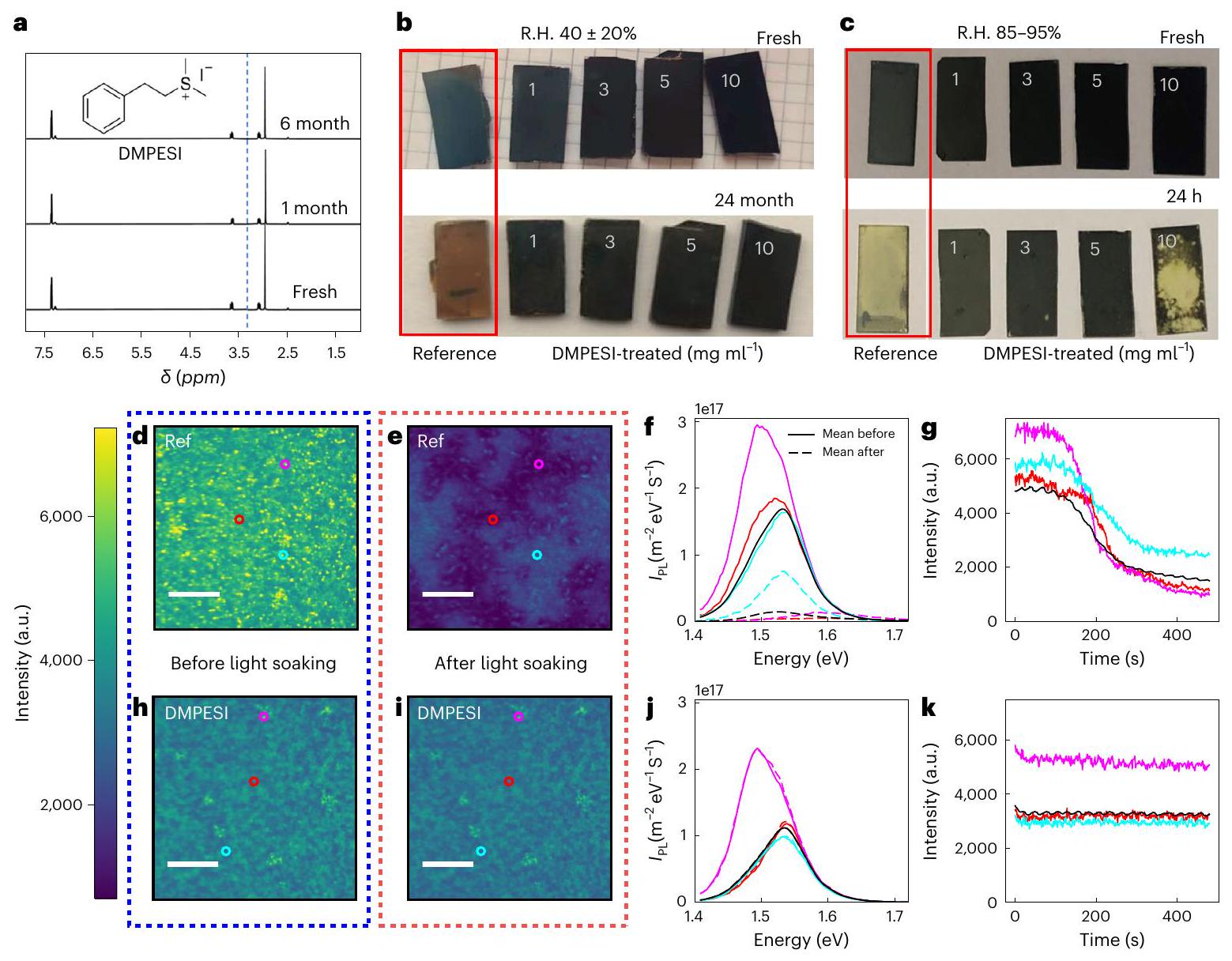 علاج متعدد الوظائف قائم على السلفونيوم لألواح الطاقة الشمسية البيروفيسكايت مع فقدان كفاءة أقل من 1% خلال اختبارات استقرار تشغيلية لمدة 4500 ساعة Multifunctional sulfonium-based treatment for perovskite solar cells with less than 1% efficiency loss over 4,500-h operational stability tests