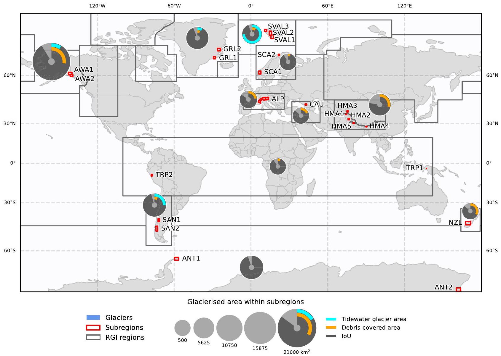 تخطيط الأنهار الجليدية القابل للتوسع عالميًا بواسطة التعلم العميق يتطابق مع دقة تحديد الخبراء Globally scalable glacier mapping by deep learning matches expert delineation accuracy