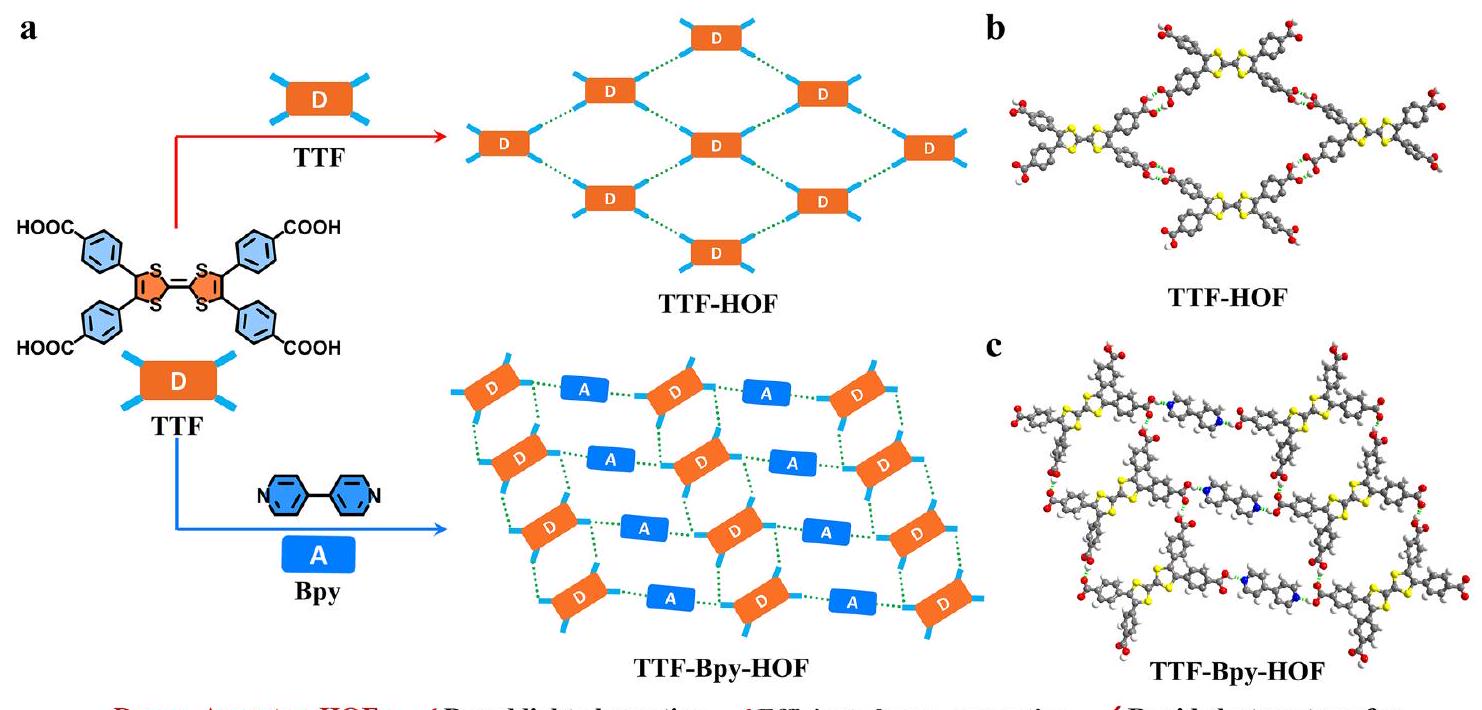 الأطر العضوية المرتبطة بالهيدروجين للتخليق الضوئي لبيروكسيد الهيدروجين Hydrogen-bonded organic frameworks for photocatalytic synthesis of hydrogen peroxide