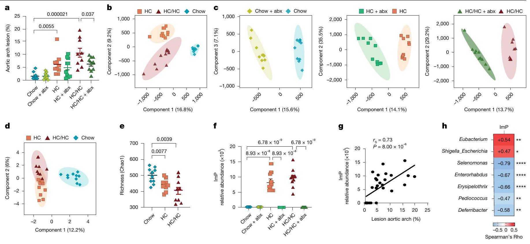 الإيميدازول بروبيونات هو محرك وهدف علاجي في تصلب الشرايين Imidazole propionate is a driver and therapeutic target in atherosclerosis